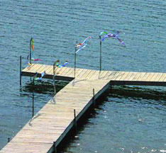 Irri-Tape dock application Irri-Tape protects dock from seagull droppings