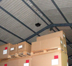 Ultrasonic bird control warehouse application