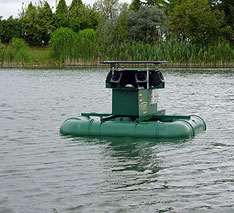 Sonic bird control on the water
